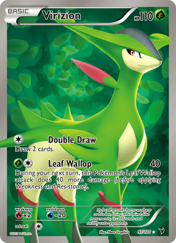 Carta Virizion 97/101 de Noble Victories