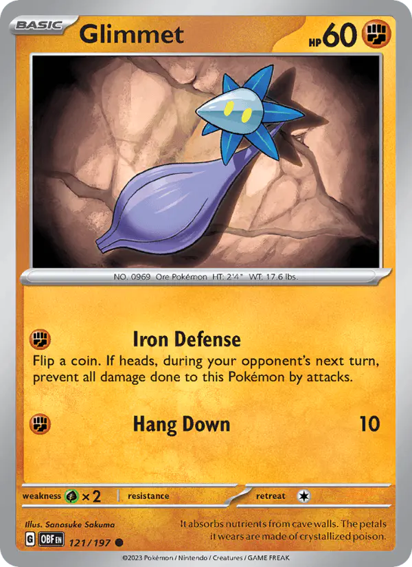Carta Glimmet 121/197 de Obsidian Flames