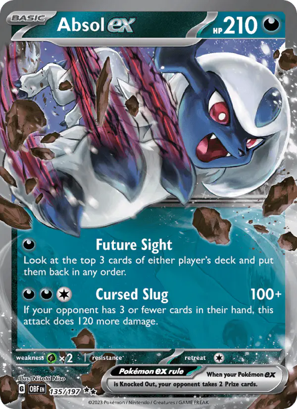Carta Absol ex 135/197 de Obsidian Flames