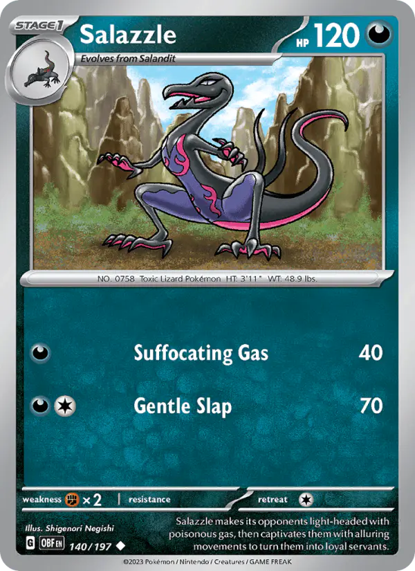 Carta Salazzle 140/197 de Obsidian Flames