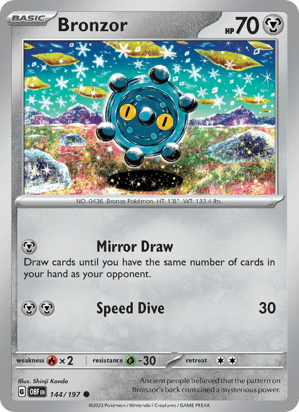 Carta Bronzor 144/197 de Obsidian Flames