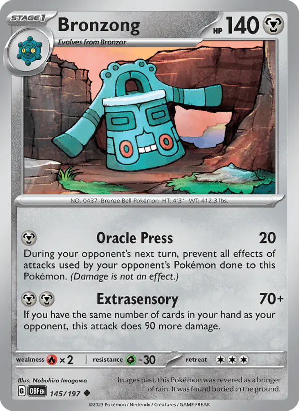 Carta Bronzong 145/197 de Obsidian Flames