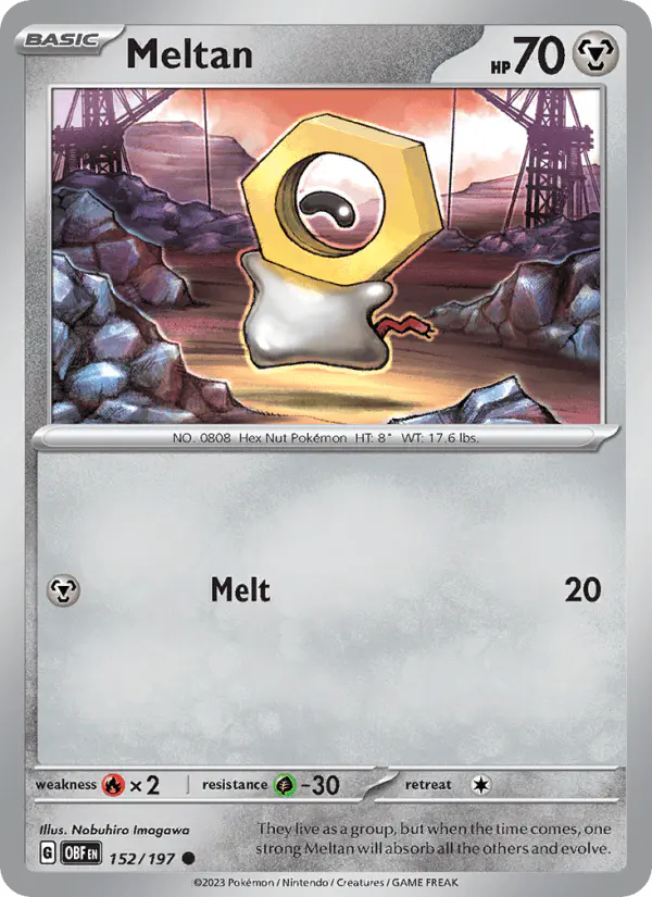 Carta Meltan 152/197 de Obsidian Flames