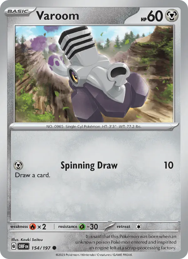Carta Varoom 154/197 de Obsidian Flames