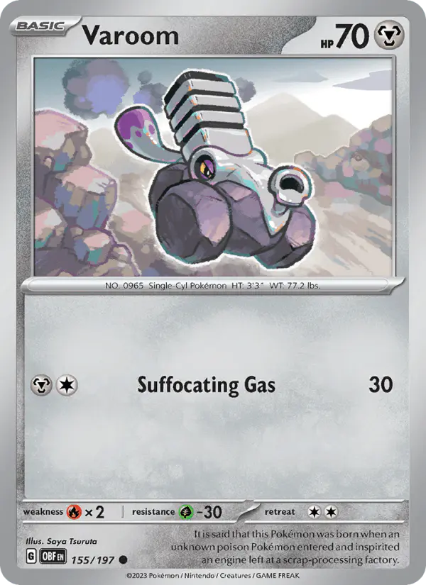 Carta Varoom 155/197 de Obsidian Flames