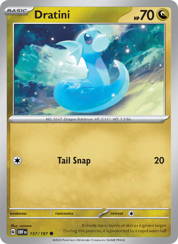 Carta Dratini 157/197 de Obsidian Flames