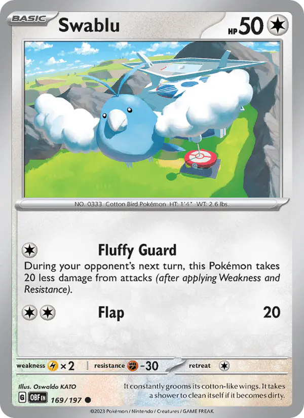 Carta Swablu 169/197 de Obsidian Flames