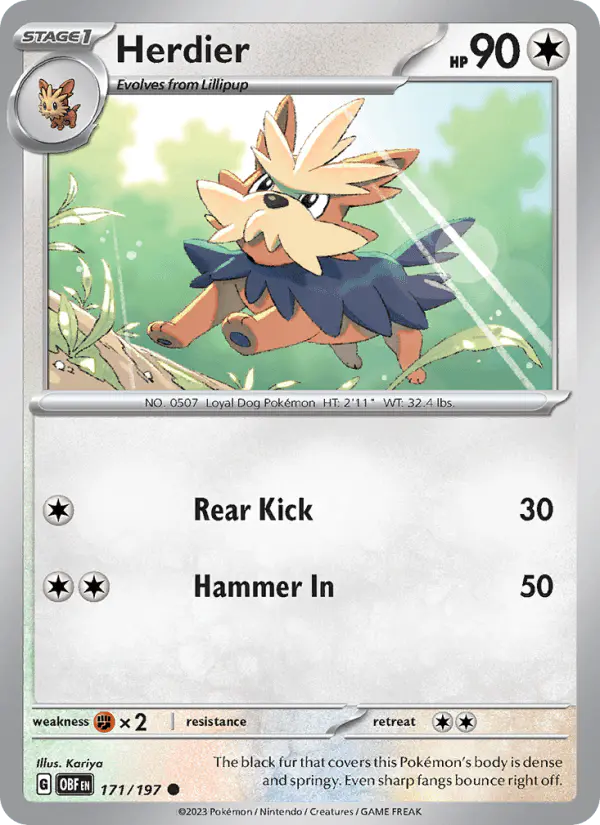 Carta Herdier 171/197 de Obsidian Flames