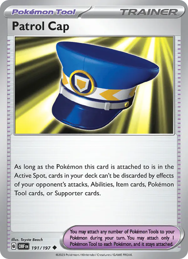 Carta Patrol Cap 191/197 de Obsidian Flames