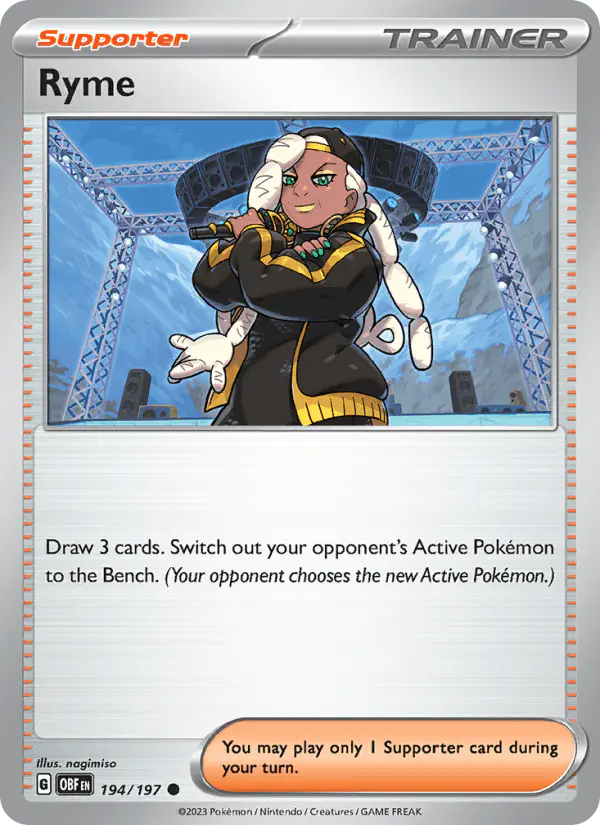 Carta Ryme 194/197 de Obsidian Flames