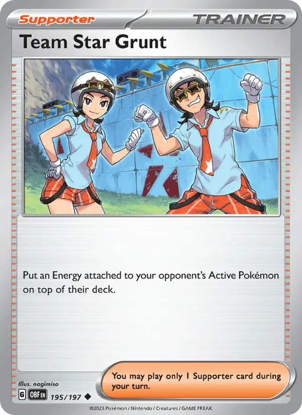 Carta Team Star Grunt 195/197 de Obsidian Flames