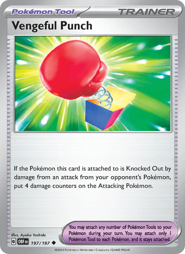 Carta Vengeful Punch 197/197 de Obsidian Flames