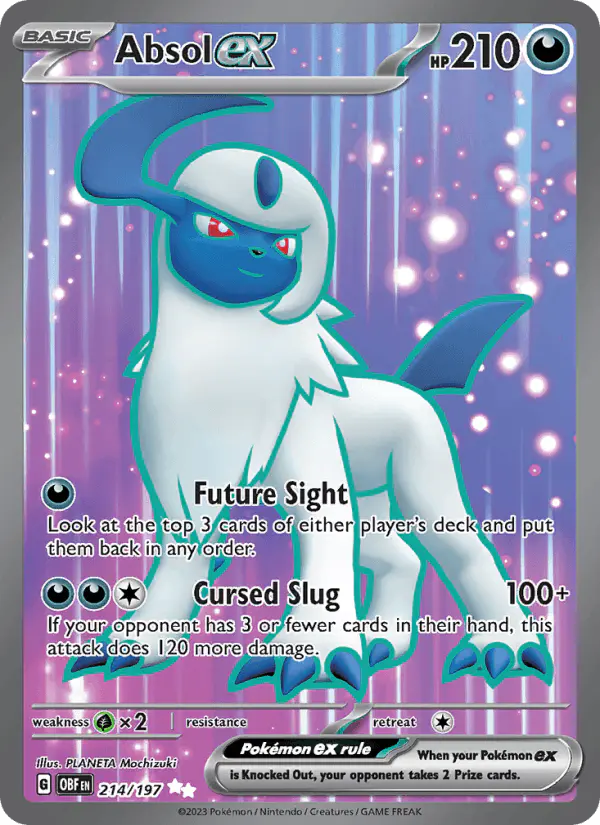 Carta Absol ex 214/197 de Obsidian Flames