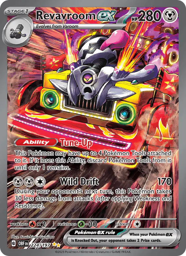 Carta Revavroom ex 224/197 de Obsidian Flames