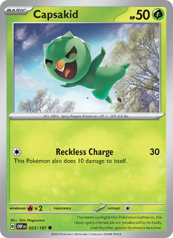 Carta Capsakid 023/197 de Obsidian Flames