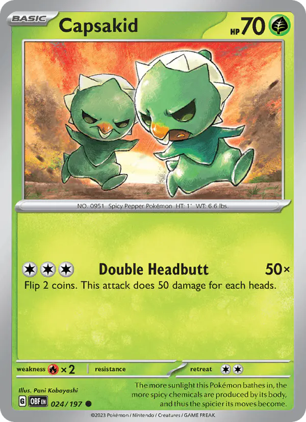 Carta Capsakid 024/197 de Obsidian Flames