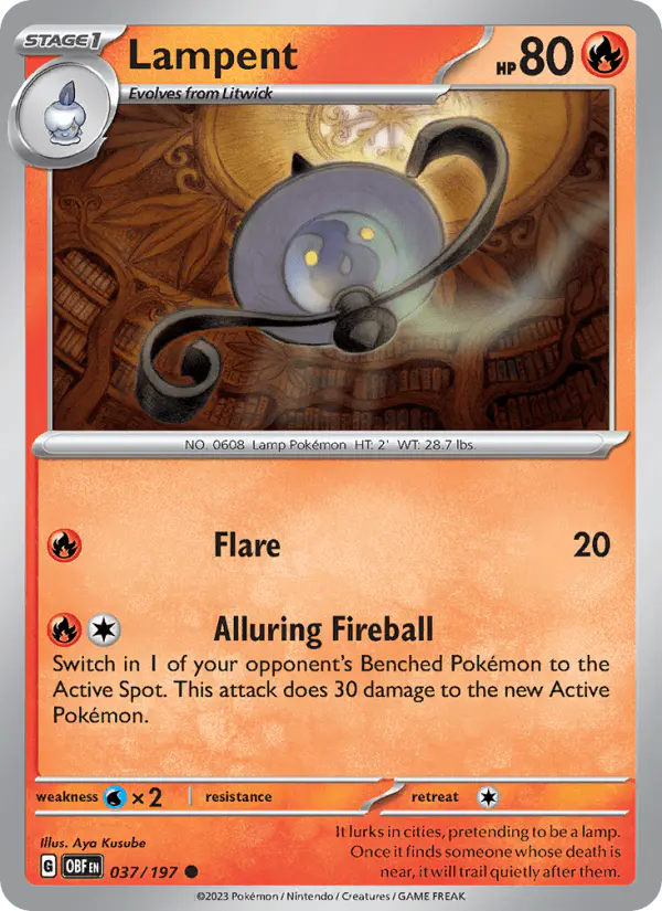 Carta Lampent 037/197 de Obsidian Flames