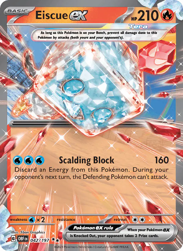 Carta Eiscue ex 042/197 de Obsidian Flames