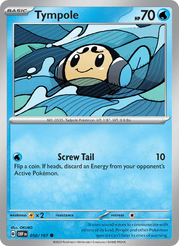 Carta Tympole 050/197 de Obsidian Flames