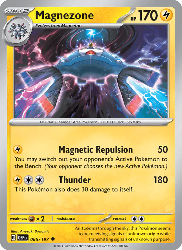 Carta Magnezone 065/197 de Obsidian Flames