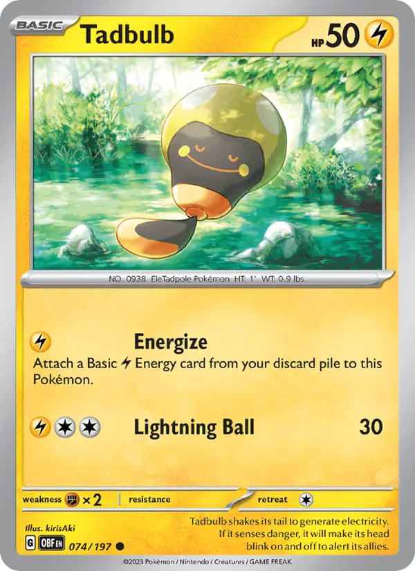 Carta Tadbulb 074/197 de Obsidian Flames
