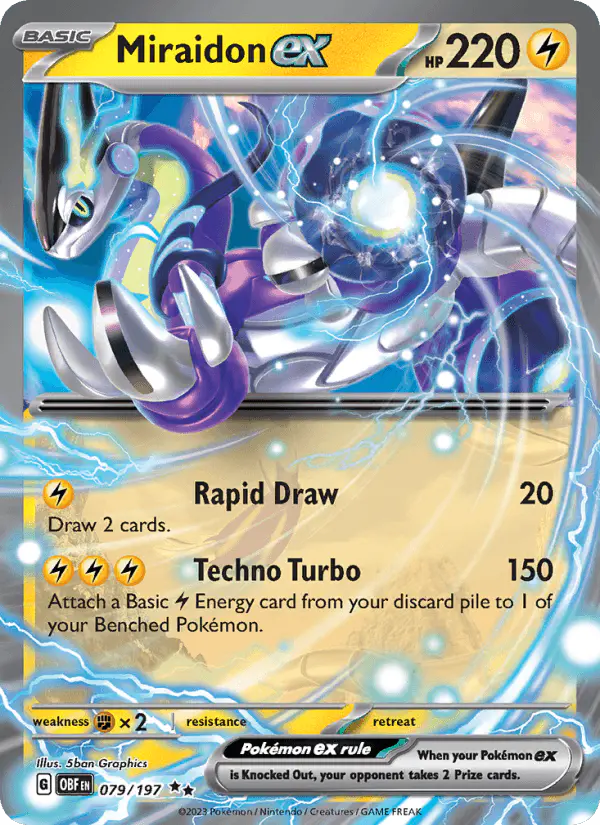 Carta Miraidon ex 079/197 de Obsidian Flames