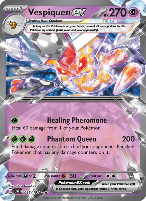 Carta Vespiquen ex 096/197 de Obsidian Flames