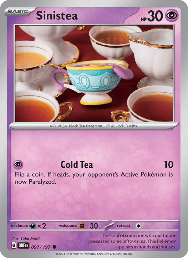 Carta Sinistea 097/197 de Obsidian Flames