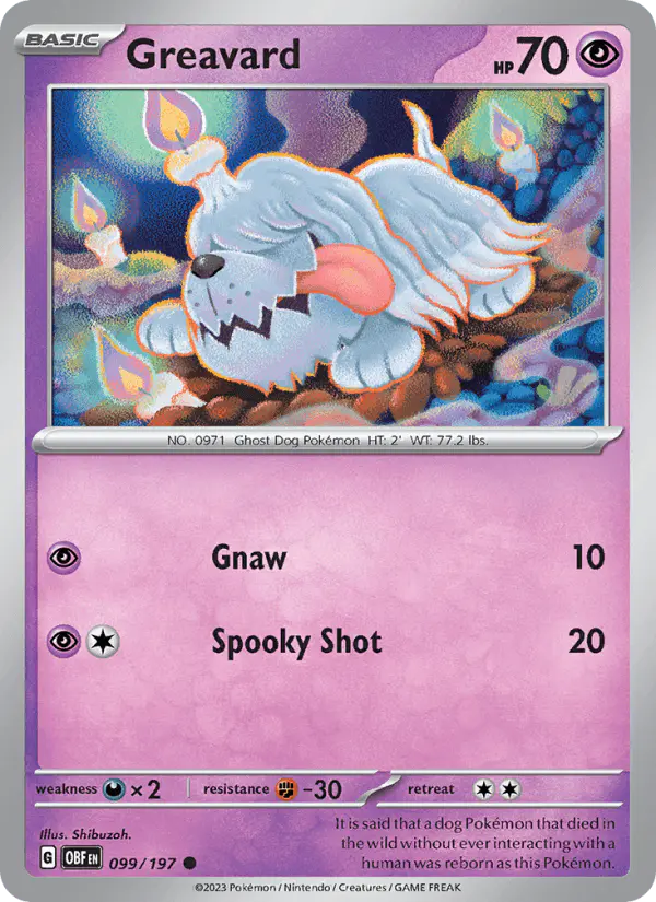 Carta Greavard 099/197 de Obsidian Flames