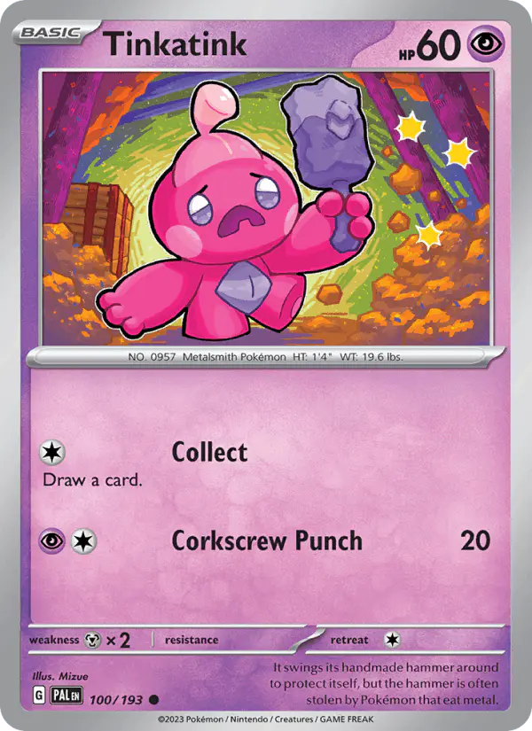 Carta Tinkatink 100/193 de Paldea Evolved