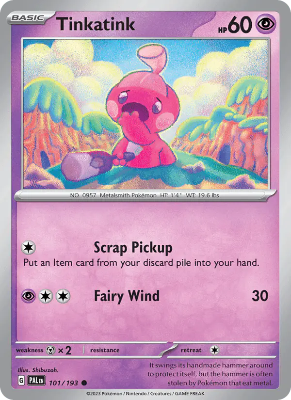 Carta Tinkatink 101/193 de Paldea Evolved