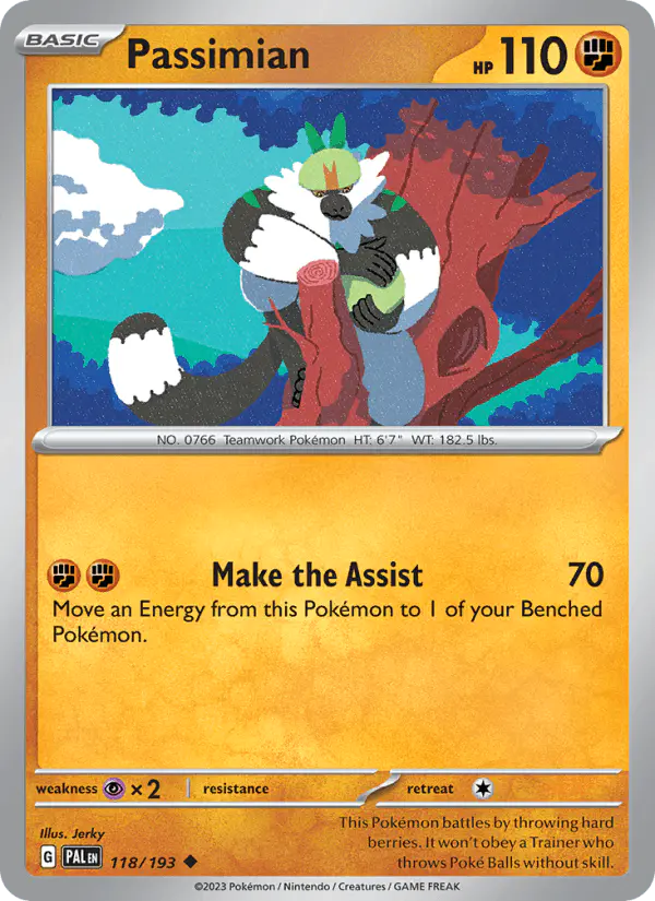 Carta Passimian 118/193 de Paldea Evolved