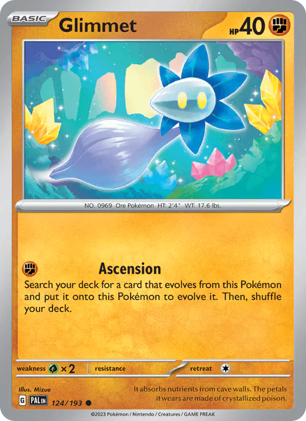 Carta Glimmet 124/193 de Paldea Evolved