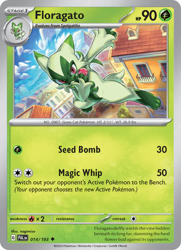 Carta Floragato 014/193 de Paldea Evolved