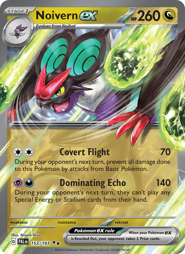 Carta Noivern ex 153/193 de Paldea Evolved