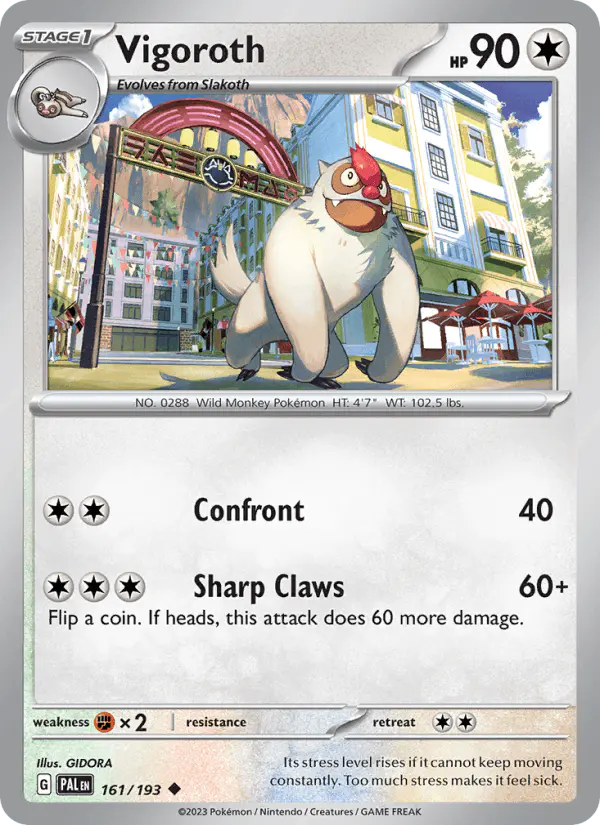 Carta Vigoroth 161/193 de Paldea Evolved
