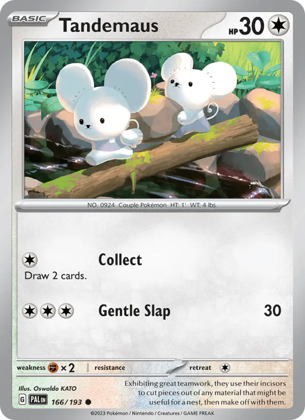 Carta Tandemaus 166/193 de Paldea Evolved