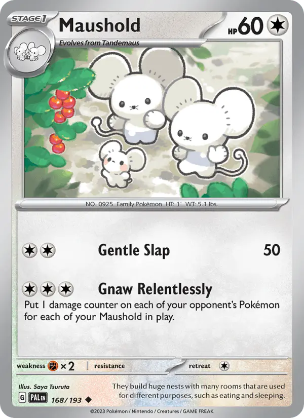 Carta Maushold 168/193 de Paldea Evolved