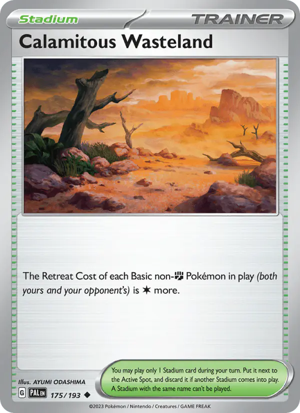 Carta Calamitous Wasteland 175/193 de Paldea Evolved