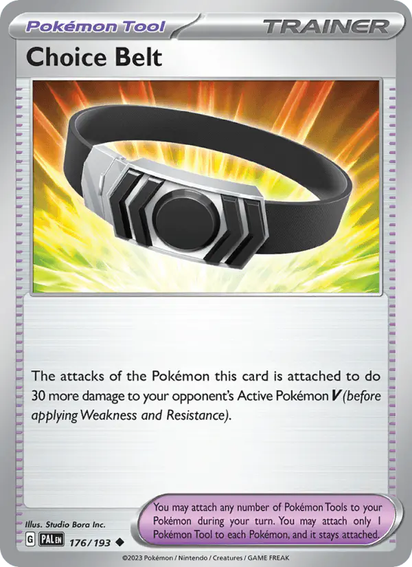 Carta Choice Belt 176/193 de Paldea Evolved