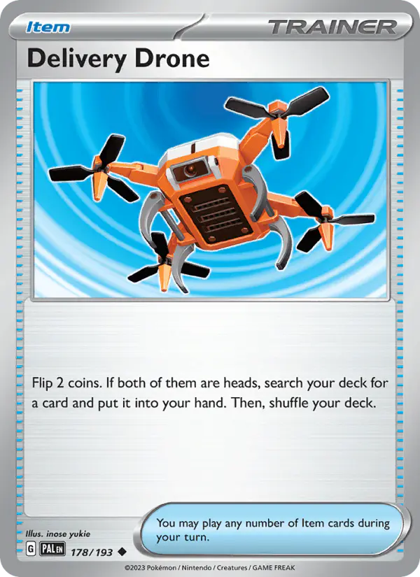 Carta Delivery Drone 178/193 de Paldea Evolved