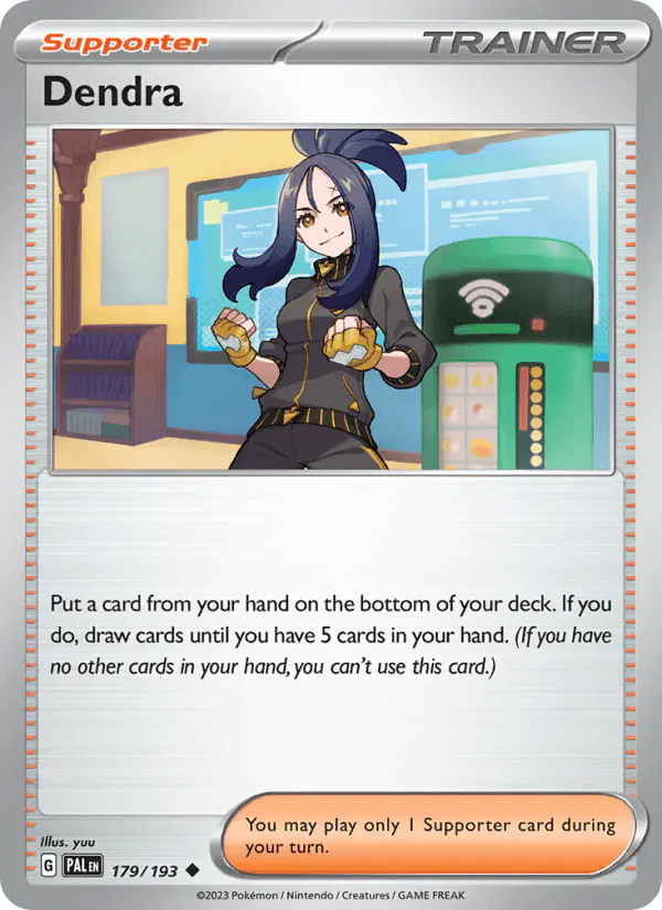Carta Dendra 179/193 de Paldea Evolved