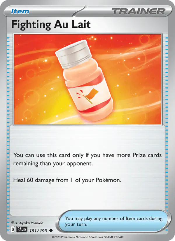 Carta Fighting Au Lait 181/193 de Paldea Evolved