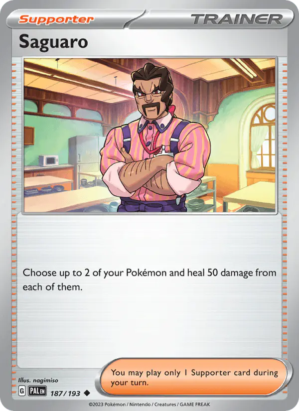 Carta Saguaro 187/193 de Paldea Evolved