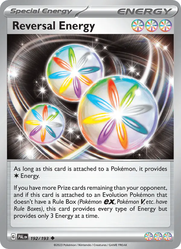 Carta Reversal Energy 192/193 de Paldea Evolved