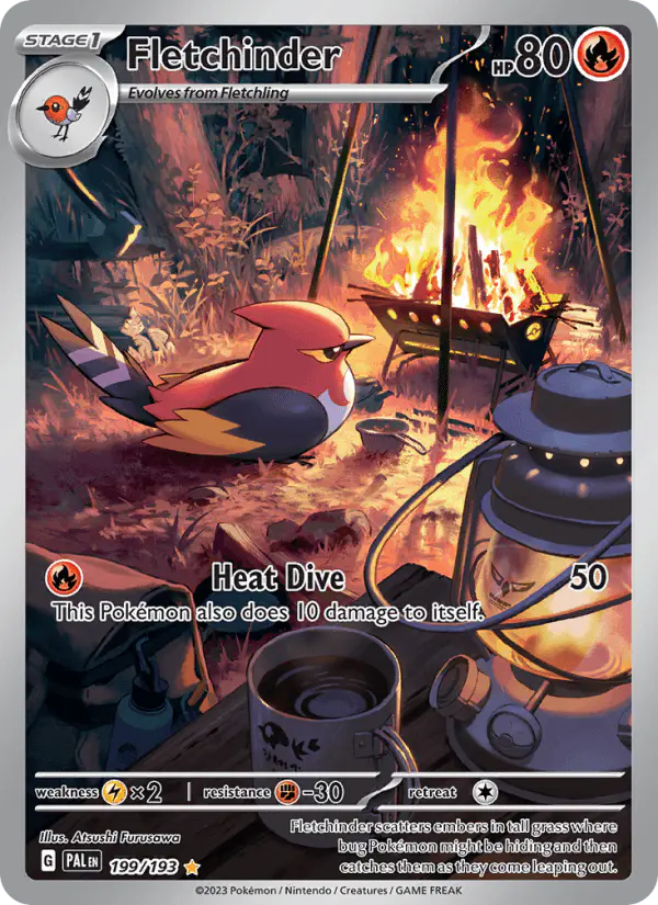 Carta Fletchinder 199/193 de Paldea Evolved