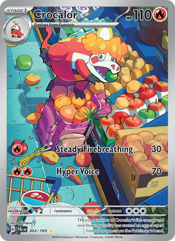 Carta Crocalor 202/193 de Paldea Evolved