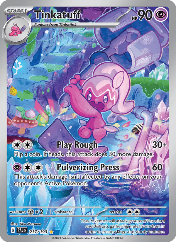 Carta Tinkatuff 217/193 de Paldea Evolved