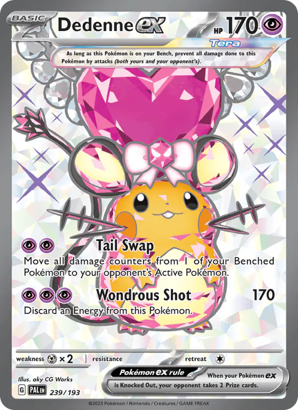 Carta Dedenne ex 239/193 de Paldea Evolved