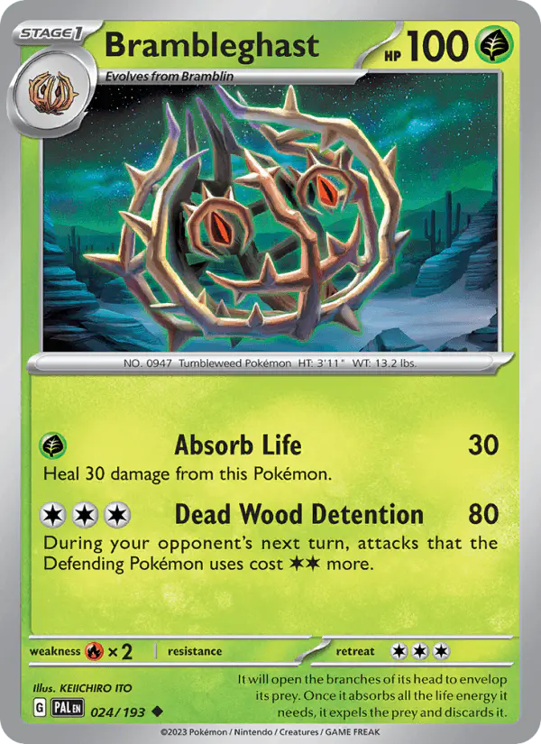 Carta Brambleghast 024/193 de Paldea Evolved